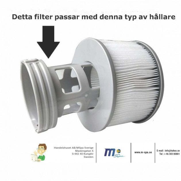 Filter MSpa 2-pack utan bajonett - Trädgård & spabad - Utomhusbad - Pool & sparengöring - Spabadsfilter
