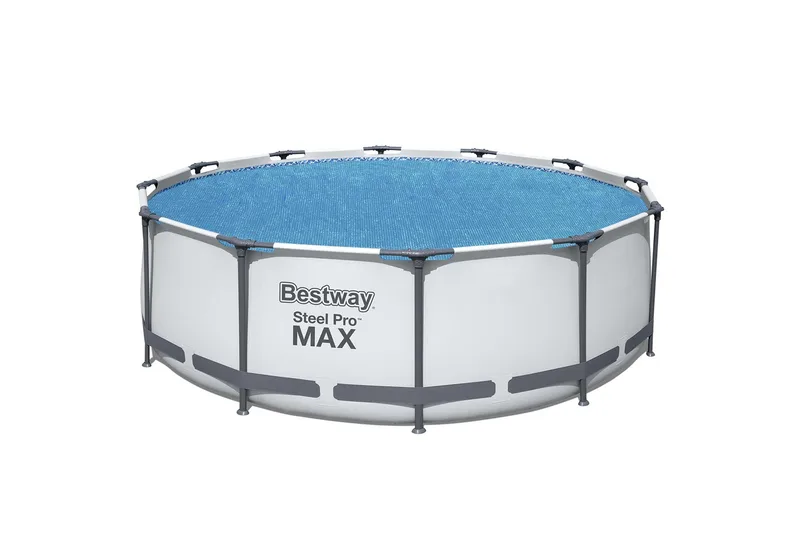 Flowclear solskydd/poolöverdrag till ovanmarkpool - 3,66m Bl, Bestway