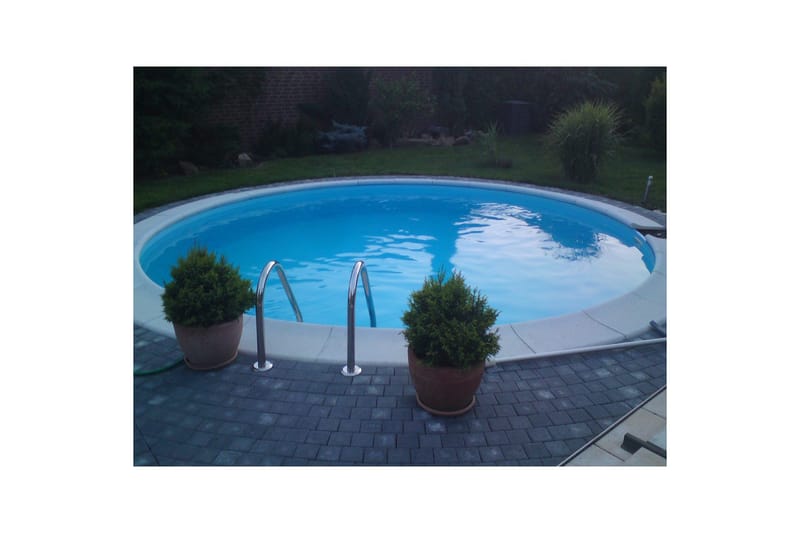 Stålväggspool Planet Pool Premium Rund Ø 3,5 m, Persia Blå, 1,2 m - Ø 3,5 m, Persia Blå, 1,2 m - Trädgård & spabad - Utomhusbad - Pool - Pool ovan mark