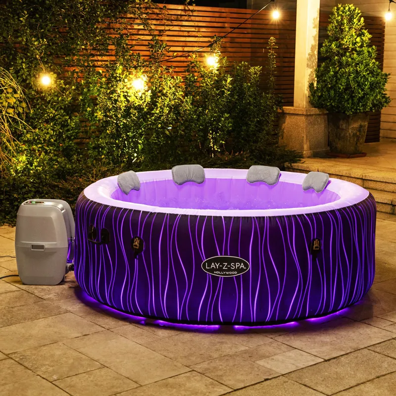 Lay-Z Spa Hollywood Airjet | Bestway uppblåsbart spabad 4-6 personer - Trädgård & spabad - Utomhusbad - Spabad - Uppblåsbart spa