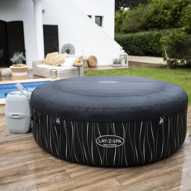 Lay-Z Spa Hollywood Airjet | Bestway uppblåsbart spabad 4-6 personer - Trädgård & spabad - Utomhusbad - Spabad - Uppblåsbart spa