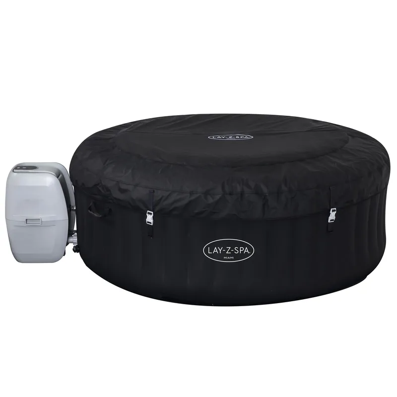 Lay-Z Spa Miami Airjet | Bestway uppblåsbart spabad 2-4 personer - Trädgård & spabad - Utomhusbad - Spabad - Uppblåsbart spa