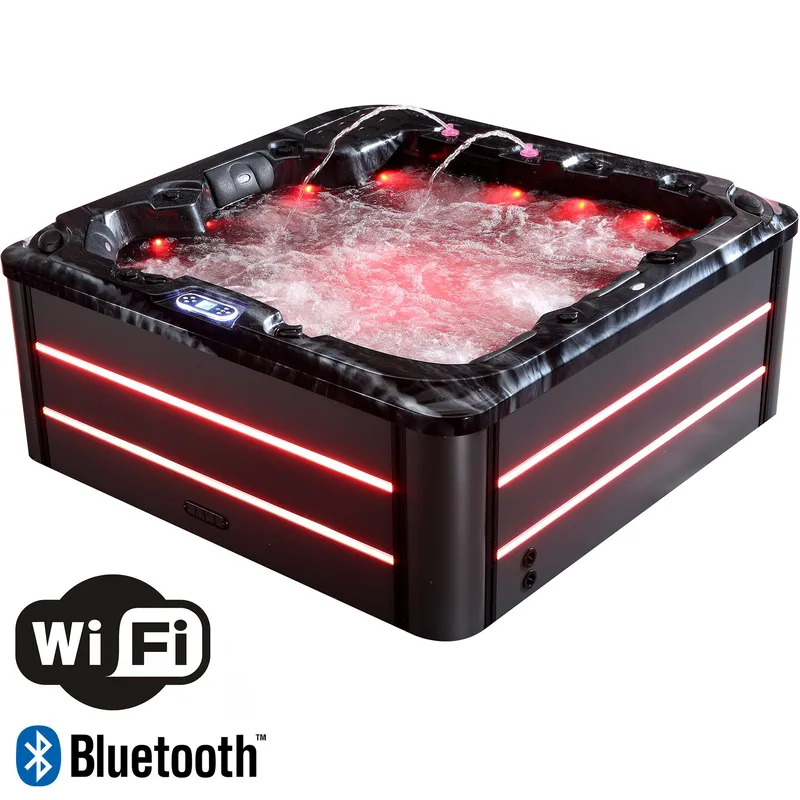 Spabad Vivid Dreams WiFi - 5-6 personer | Black edition | Lyfco