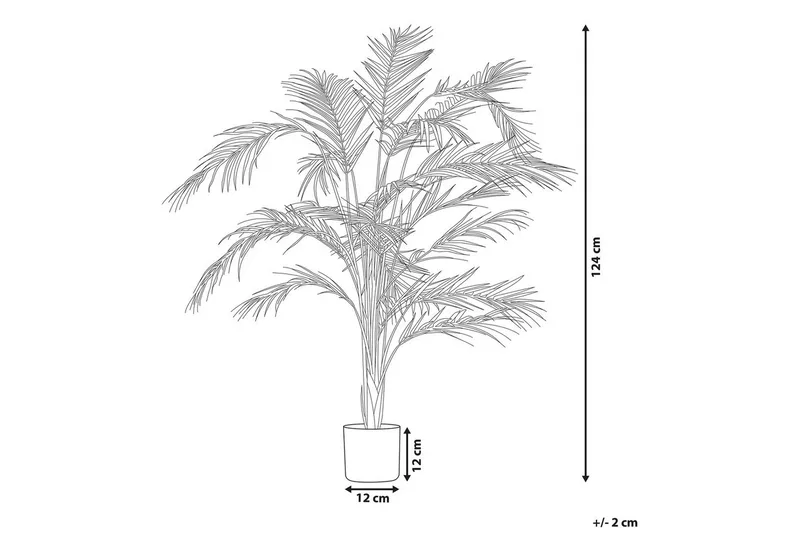Konstgjord växt Areca Palm 12x12x124 cm - 12x12x124 cm - Inredning - Konstgjorda växter & plastväxter