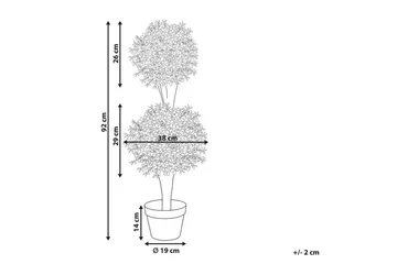Konstgjord växt Buxus Ball Tree 38x38x92 cm - 38x38x92 cm - Inredning - Konstgjorda växter & plastväxter