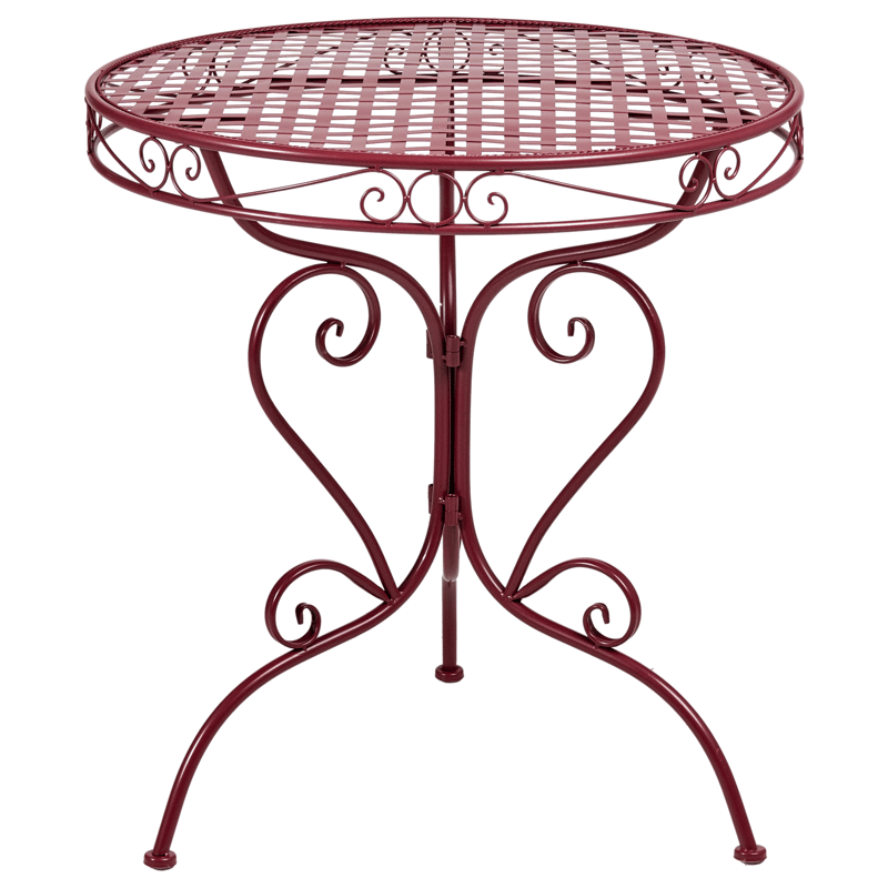 Bistrobord utomhus Albinia 70 cm Järn, Röd