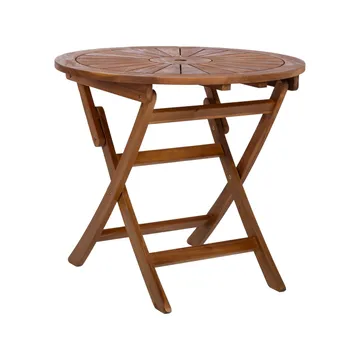 Bord Fabiola D80x72 cm Akacia - brun - Utemöbler - Balkong - Balkongmöbler - Balkongbord