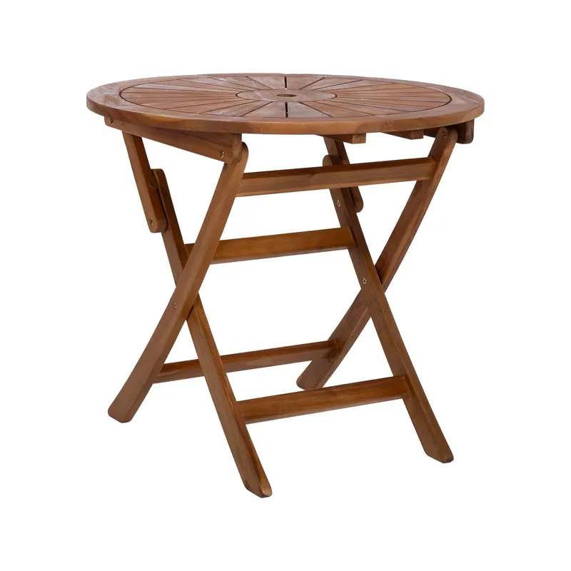 Bord Fabiola D80x72 cm Akacia, brun
