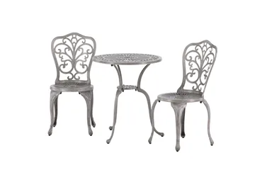 Nandin Balkonggrupp 2-sits - Silver - Utemöbler - Balkong - Balkongmöbler - Balkonggrupp & balkongset
