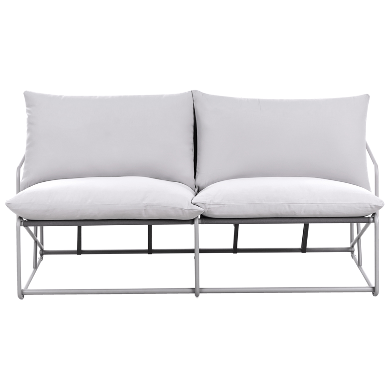 Soffa utomhus 2-Sits Ponte - Grå - Utemöbler - Balkong - Balkongmöbler - Soffa balkong
