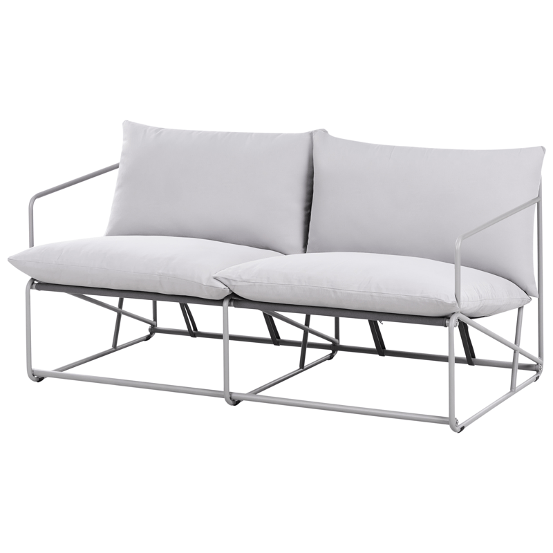 Soffa utomhus 2-Sits Ponte - Grå - Utemöbler - Balkong - Balkongmöbler - Soffa balkong