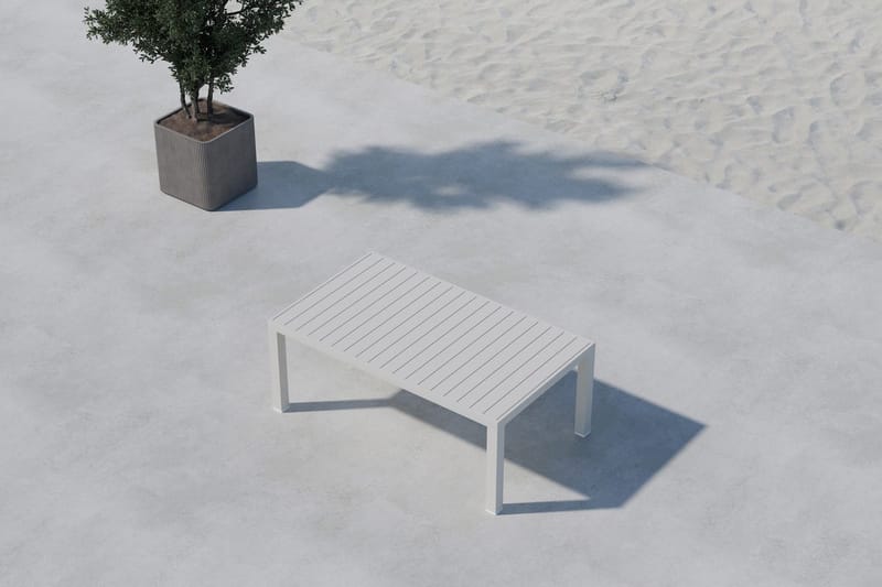 Soffbord Copacabana 120 cm Utomhus - Beige - Utemöbler - Balkong - Balkongmöbler - Balkongbord