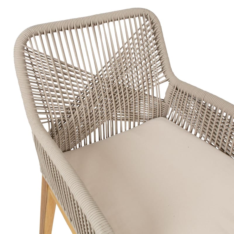 Stol Florida 58x66x83 cm Akacia - Beige - Utemöbler - Balkong - Balkongmöbler - Balkongstol