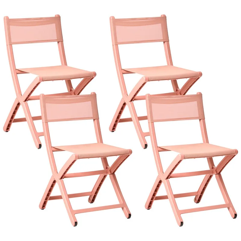 Trädgårdsstol Talca 4-pack, Röd