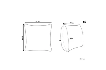 Prydnadskuddar Arbor set om 2 - Textil & mattor - Filtar, kuddar & plädar - Utekudde