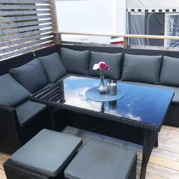Exklusiv loungegrupp | Inbyggd förvaring | Lyfco Tanumshede - Utemöbler - Loungemöbler - Loungegrupp & Loungeset