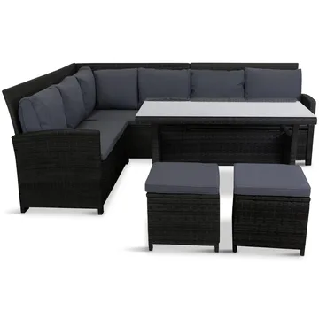 Exklusiv loungegrupp | Inbyggd förvaring | Lyfco Tanumshede - Utemöbler - Loungemöbler - Loungegrupp & Loungeset