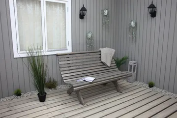 Norvald Bänk Utomhus - Grå - Utemöbler - Utesoffa - Trädgårdsbänk & utebänk
