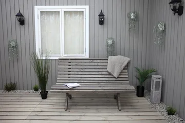 Norvald Bänk Utomhus - Grå - Utemöbler - Utesoffa - Trädgårdsbänk & utebänk