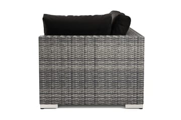 Bahamas Högermodul utomhus 140 cm i konstrotting - Grå - Utemöbler - Loungemöbler - Modulsoffa utomhus