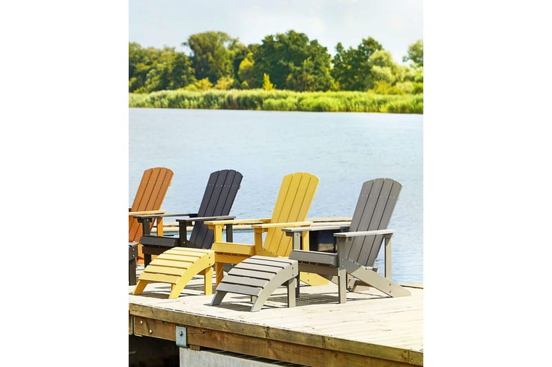 Fotstöd Adirondack Ljus trä - Ljus trä - Utemöbler - Loungemöbler - Modulsoffa utomhus - Fotpall & pall utomhus