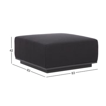Ottoman Fuller 83x83x42 cm - Mörkgrå - Utemöbler - Loungemöbler - Modulsoffa utomhus - Fotpall & pall utomhus