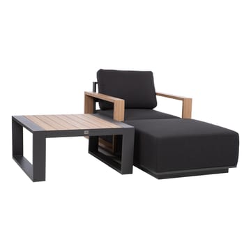 Ottoman Fuller 83x83x42 cm - Mörkgrå - Utemöbler - Loungemöbler - Modulsoffa utomhus - Fotpall & pall utomhus