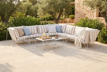 Usteryd utomhus hörnsoffa 7-sits vändbar - Beige/Striped - Utemöbler - Loungemöbler - Soffgrupp utomhus
