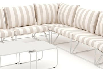 Usteryd utomhus hörnsoffa 7-sits vändbar - Beige/Striped - Utemöbler - Loungemöbler - Soffgrupp utomhus