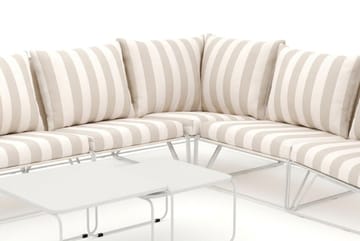 Usteryd utomhus L-soffa 7-sits vändbar - Beige/Striped - Utemöbler - Loungemöbler - Soffgrupp utomhus