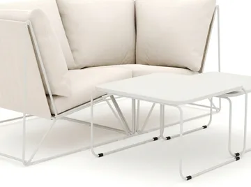 Usteryd utomhus rak 2-sits soffa - Beige/Beige - Utemöbler - Loungemöbler - Soffgrupp utomhus