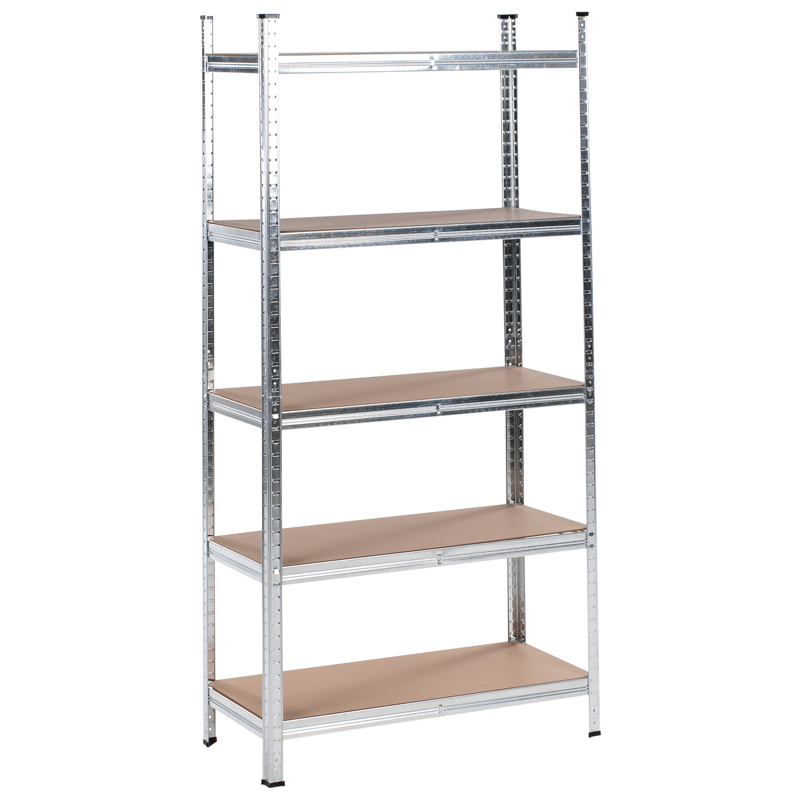 Set med 2 Garagehyllor Xitta 75 cm - Silver/Brun - Utemöbler - Övrigt utemöbler - Tillbehör utomhus - Hyllor