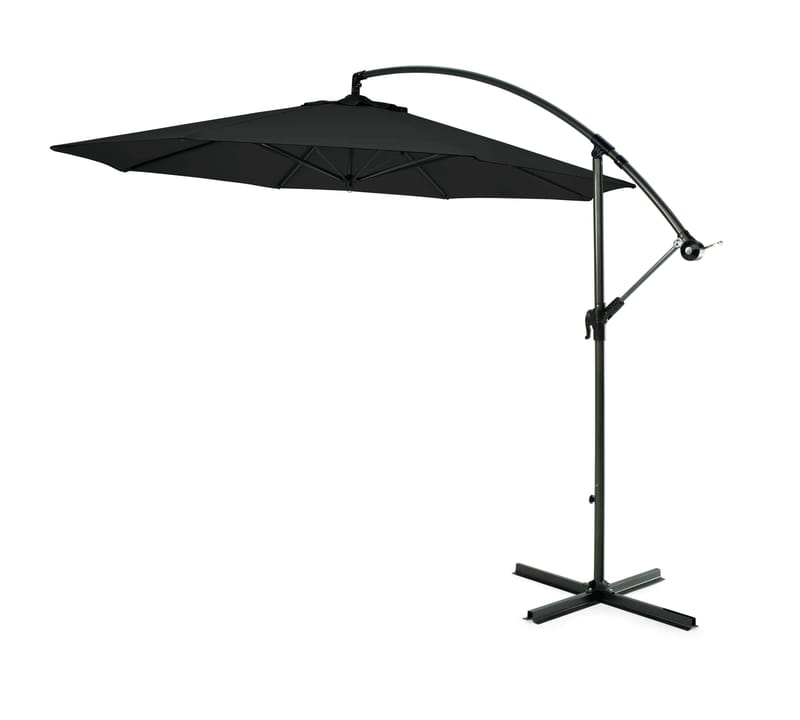Hillerstorp Sidewinder Hängparasoll 300 cm, Svartvit