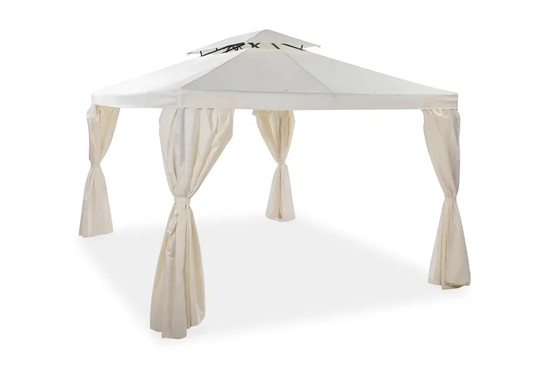Bermuda Komplett Paviljong 3x3 m, Naturvit