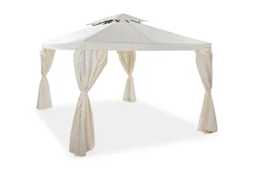 Bermuda Komplett Paviljong 3x3 m - Naturvit - Utemöbler - Solskydd - Paviljong - Komplett paviljong