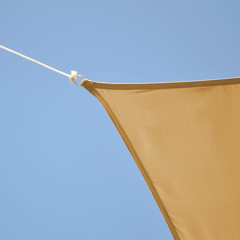 Trekantigt solsegel - Beige - 3,6 x 3,6 x 3,6 m - Utemöbler - Solskydd - Solsegel