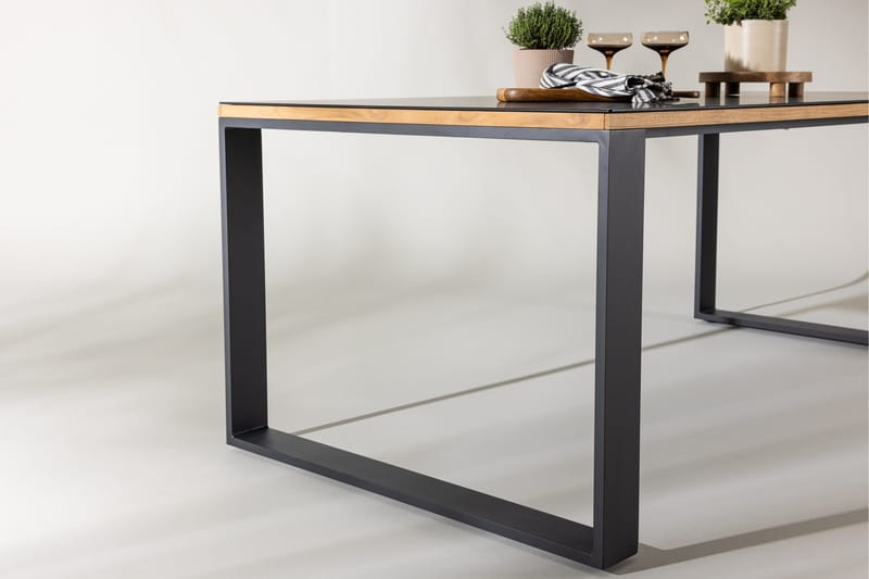 Aspvik Matbord 100x200 cm Svart - Svart - Utemöbler - Utebord & trädgårdsbord - Matbord utomhus