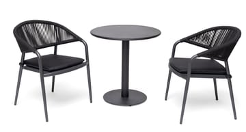 Hillerstorp Näsby Cafébord 70 cm Rund - Svart - Utemöbler - Utebord & trädgårdsbord - Cafebord