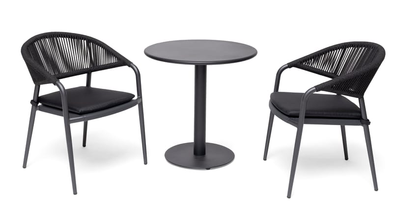 Hillerstorp Näsby Cafébord 70 cm Rund - Svart - Utemöbler - Utebord & trädgårdsbord - Cafebord