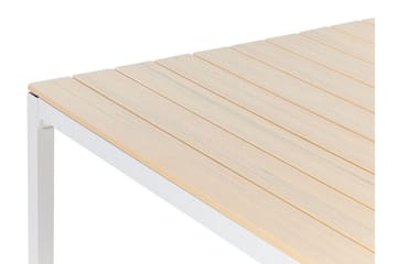 Edmundston Matbord Utomhus 95x95 cm - Beige/Vit - Utemöbler - Utebord & trädgårdsbord - Matbord utomhus