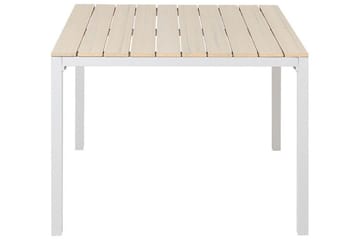 Edmundston Matbord Utomhus 95x95 cm - Beige/Vit - Utemöbler - Utebord & trädgårdsbord - Matbord utomhus
