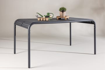 Gardeno Matbord Utomhus 90x150 cm utebord i aluminium - Svart - Utemöbler - Utebord & trädgårdsbord - Matbord utomhus