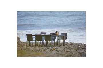 Hillerstorp Borgdala Utebord 220/340 x 107 x H75,5 cm - Grå - Utemöbler - Utebord & trädgårdsbord - Matbord utomhus