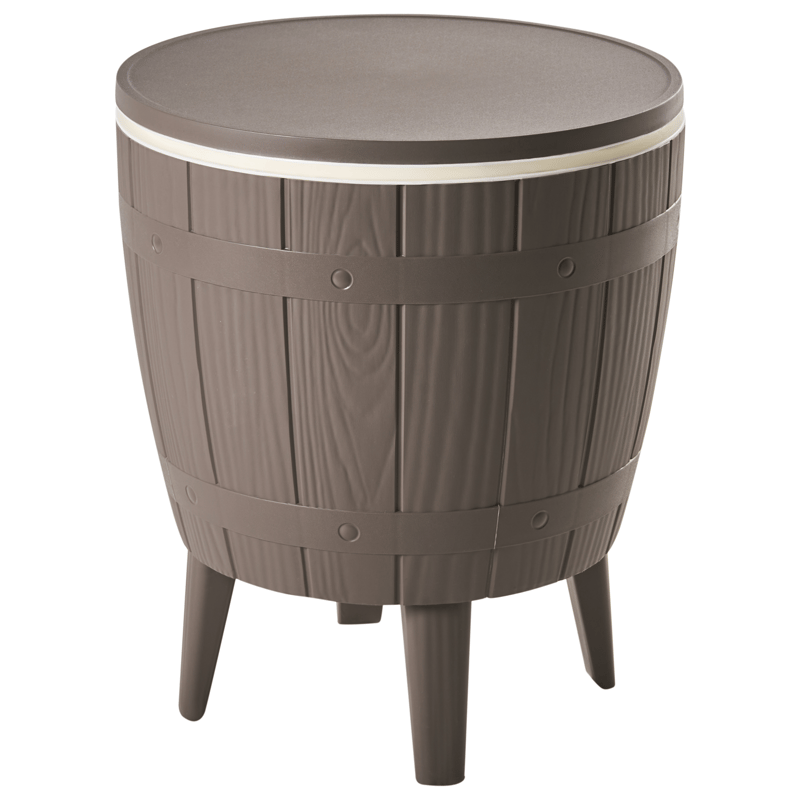 Kylbar/Barbord utomhus Aisa 49 cm Imitation Av Trä - brun - Utemöbler - Utebord & trädgårdsbord - Barbord utomhus