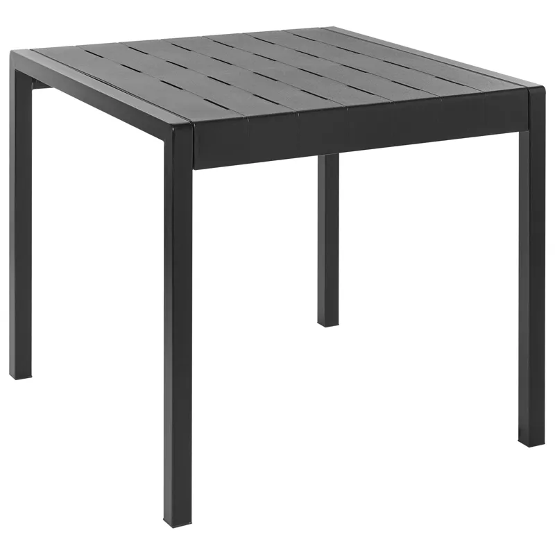 Matbord utomhus Bartica 81x84 cm, Svart