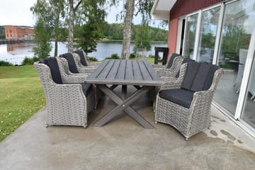 Hains Fasta Matbord Utomhus 220 cm - Shabby Chic - Utemöbler - Utebord & trädg årdsbord - Matbord utomhus