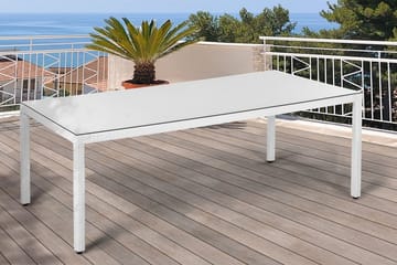 Italy Trädgårdsbord 220 cm - Vit - Utemöbler - Utebord & trädgårdsbord - Matbord utomhus
