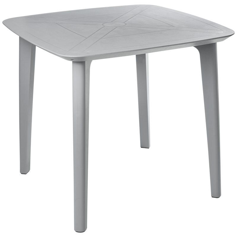 Matbord utomhus Sorico 86 cm 86 cm, Grå