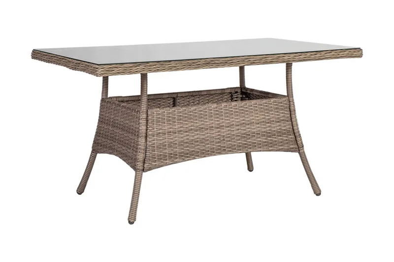 Utebord TOSCANA 140x80xH73cm färg: gråbeige