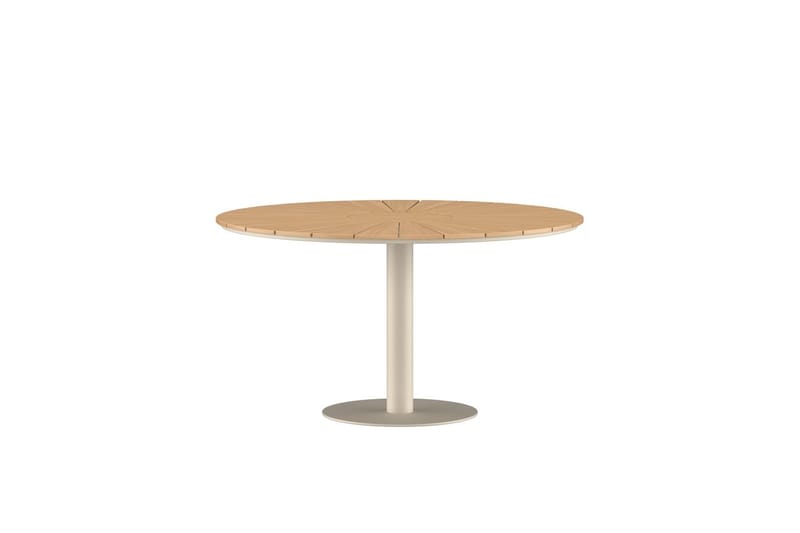 Runt matbord Croft 120 cm Utomhus - Beige - Utemöbler - Utebord & trädgårdsbord - Matbord utomhus